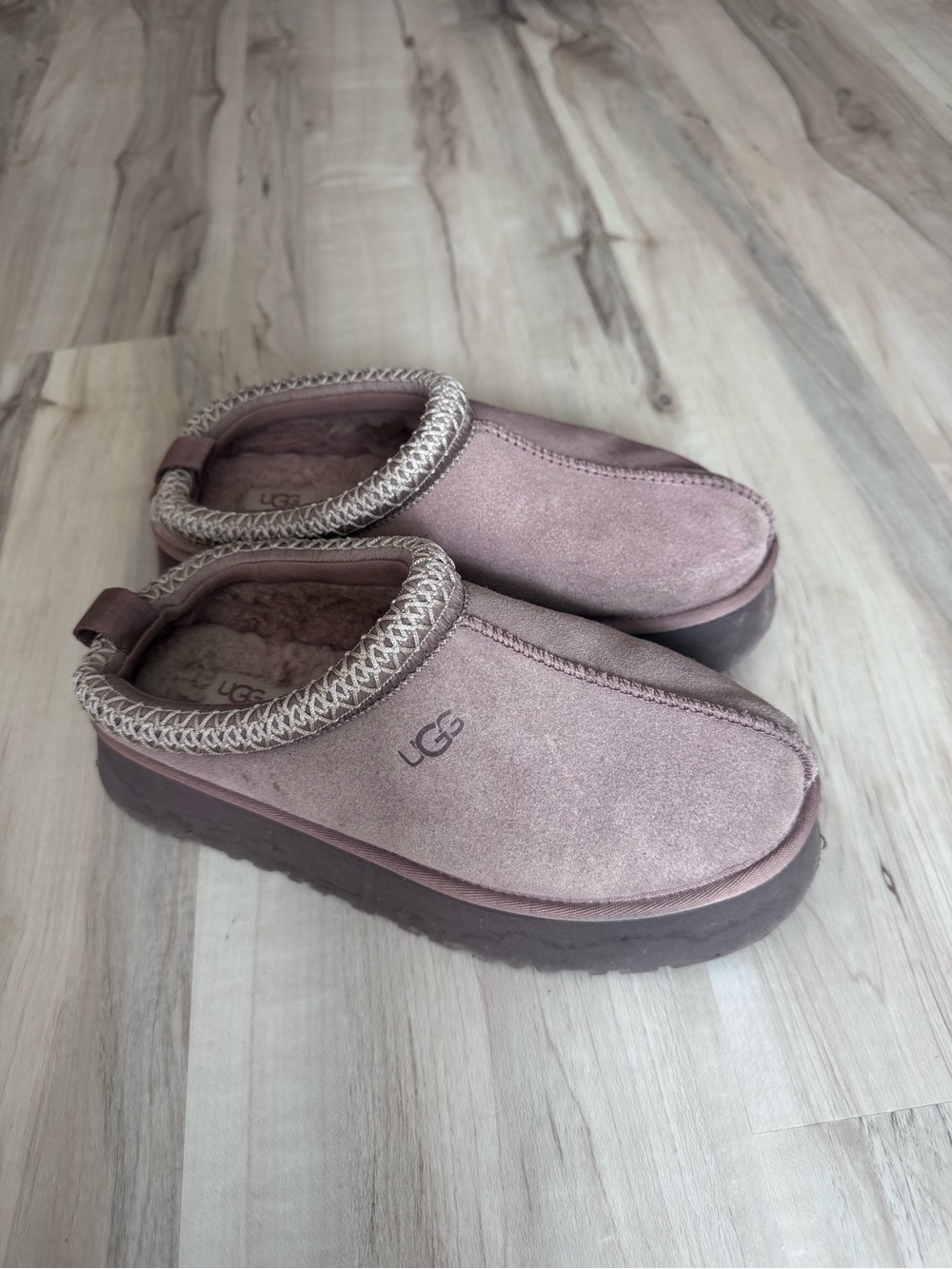 UGG Women's Slip-On Suede Clog in Dusty Rose